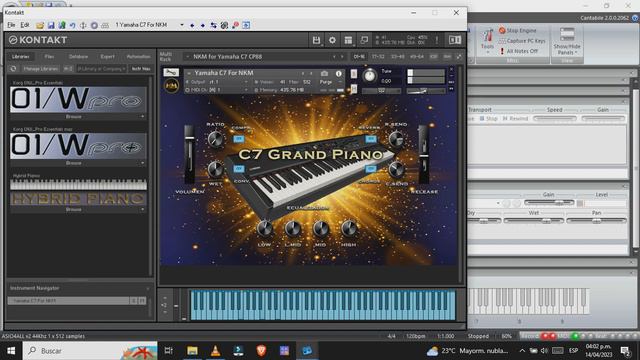 Yamaha CP88 Kontakt-Piano Collection- C7 Grand Piano para Kontakt