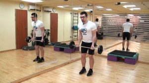 Сгибание рук со штангой стоя - как делать правильно