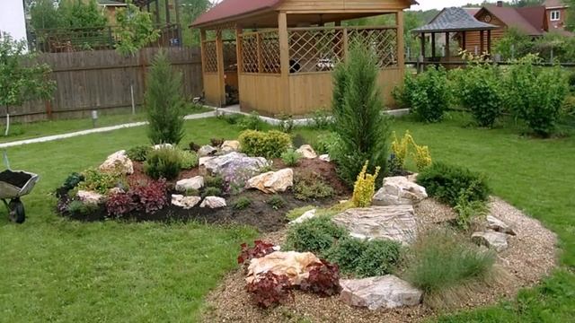 альпийская горка на даче своими руками из подручных материалов