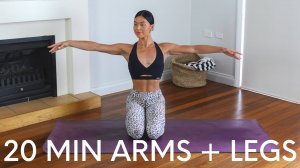 20 MIN ARMS & LEGS WORKOUT || At-Home Pilates (No Equipment) - Move With Nicole