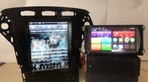 Сравнение горизонтальной и вертикальной магнитолы на Ford Mondeo