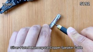Daxx S192 Silver-Plated MonoCrystal Copper Speaker Cable with Silver-plated BFA Plugs