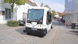 Der autonome Shuttlebus "Hubi" in Bad Essen