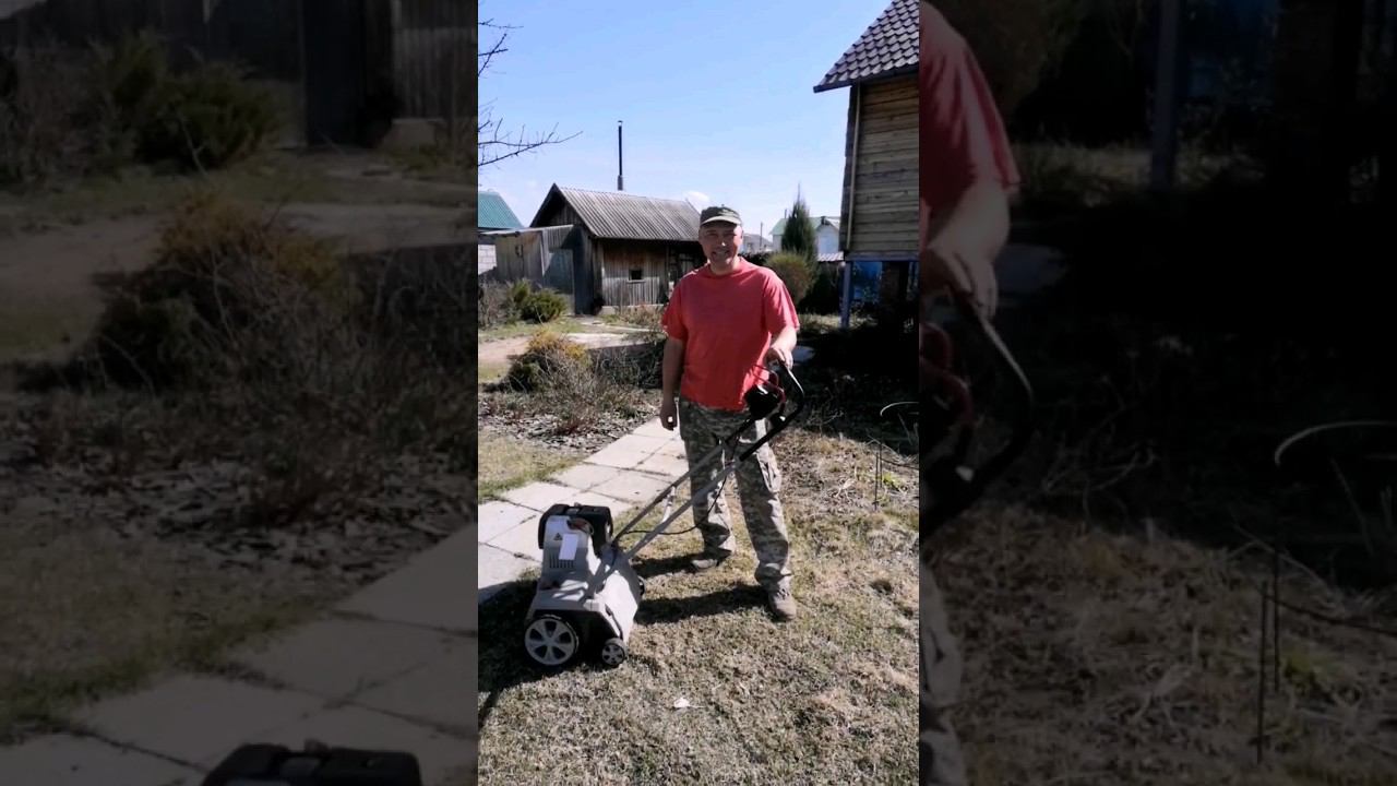 Скарификатор бензиновый или электрический? Для меня однозначно бензиновый. #шортс #скарификатор