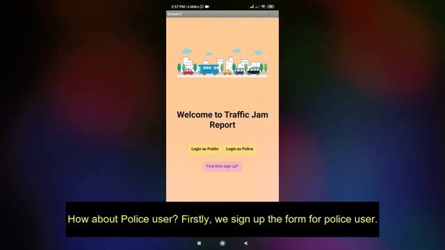Double Park Notification System by MIT app Inventor 2. Multimedia 1920 Group D