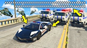 GTA 5 МОДЫ 75 ЗВЁЗД РОЗЫСКА !! ГАНГСТЕР УГНАЛ МЕНТОВСКУЮ ЛАМБУ И УСТРОИЛ ПОГОНЮ ОТ ГЛУПЫХ КОПОВ....