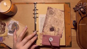 해리포터 테마로 다이어리 꾸미기 다꾸 ASMR | Harry Potter | scrapbooking ASMR | relaxing sounds | PaperTherapy