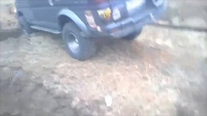 Делика и ров. MMC Delica Off-road