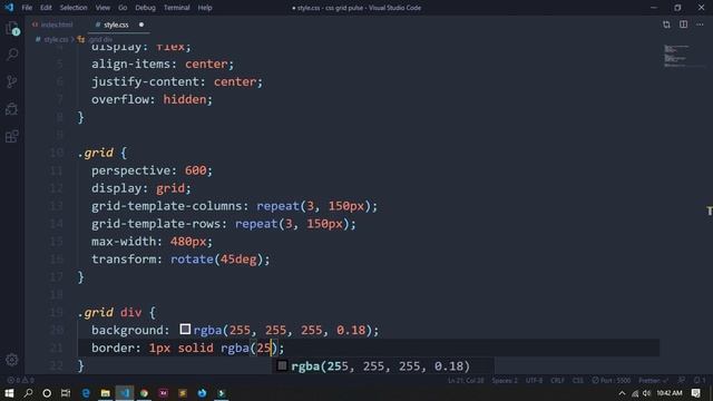 CSS Grid Pulse Animation | CSS Grid Tutorial