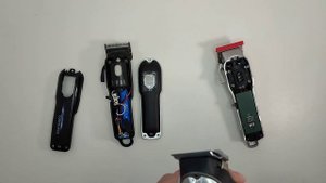 GEMEI GM-805, CRONIER CR-11, MAC MC-5807 сравнение крышек.