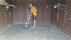 Фундамент для железного гаража. (2 часть)