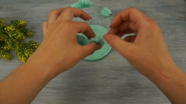 Нежная КОРЗИНКА из пластиковой бутылки и нитей