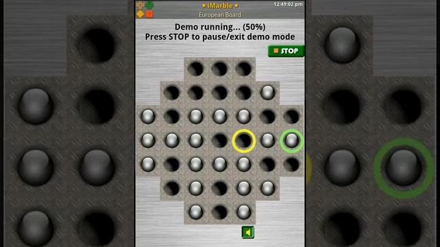 iMarble 2 - Peg/Marble Solitaire Solution - European (French) Board смотреть онлайн