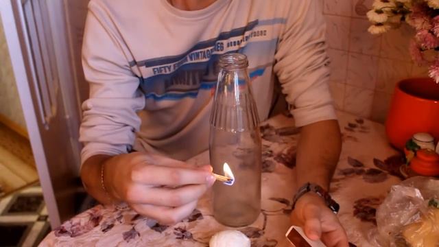 Как засунуть яйцо в бутылку. смотреть онлайн