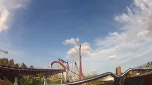 Shock Front Seat on-ride POV Rainbow Magicland Rome Italy [HD]