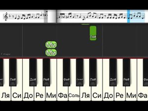 Говорят, мы бяки-буки (легкая песня одним пальцем на пианино + ноты)