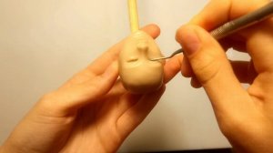 3 Авторская кукла из запекаемого пластика: лепим глаза