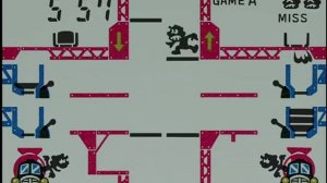 Game & Watch: Mario's Cement Factory (New Wide Screen) (1983 Nintendo)