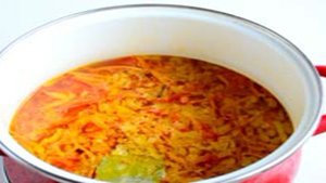 Постный суп с клецками