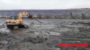 Очистка лагуны с навозом землесосом Pilemaster.mp4