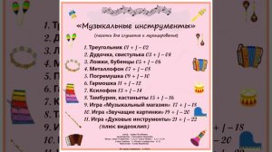 Арина Чугайкина Музыкальные инструменты - авторские песенки для слушания и музицирования