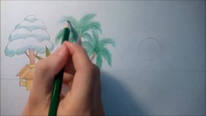 Как нарисовать простой пейзаж / легко