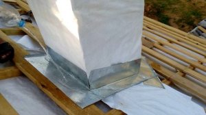 Труба Примыкание трубы дымохода к металлочерепице