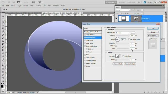 Create a Vibrant Color Ring -- Advanced Photoshop Tutorial смотреть онлайн