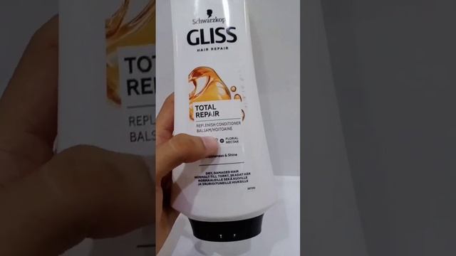 Schwarzkopf gliss hair repair conditioner #gliss #shorts