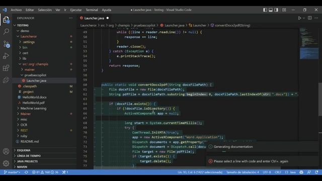 Probando GitHub Copilot en VSCode con Java смотреть онлайн