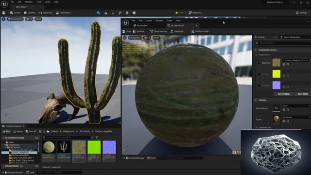 20 Создание экземпляра материла в Unreal Engine (Material Instances) смотреть онлайн