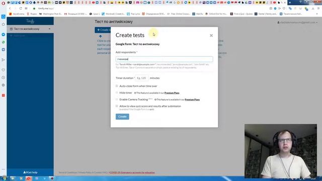 Как сделать тест с таймером смотреть онлайн