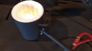 Печь плавильная газовая запуск