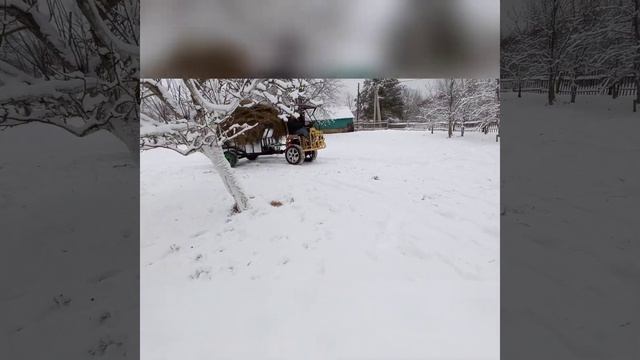 мотоблок салют 100 перевозим сено зимой смотреть онлайн