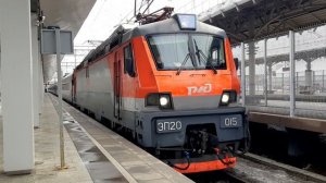 Отправление ЭП20-015 со скорым поездом №64Й сообщением Самара – Санкт-Петербург