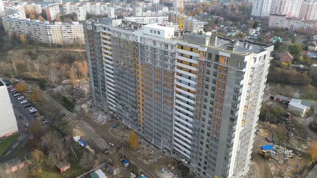 Дневник стройки ЖК "Крылья" в городе Орёл, октябрь 2023 смотреть онлайн