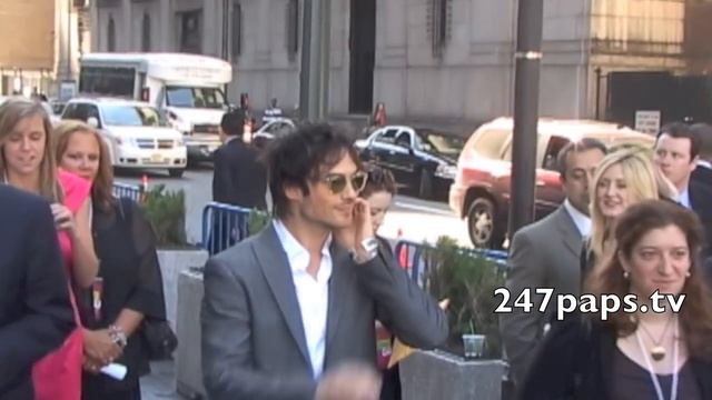 Paul Wesley,Ian Somerhalder,Nina Dobrev out and about in NYC смотреть онлайн