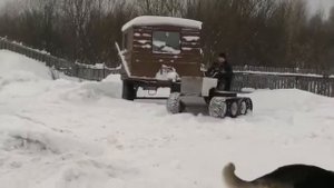 Самодельный гусеничный трактор