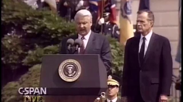 Ельцин и Буш. White House. Июнь 1992 г. смотреть онлайн