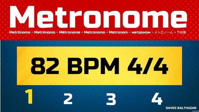 82 BPM METRONOME - METRÔNOMO 82 BPM 4/4 смотреть онлайн