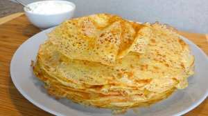 Так еще никто не готовил🥞🥞🥞  Лучшие КРУЖЕВНЫЕ ТОНКИЕ БЛИНЧИКИ без соды, разрыхлителя и дрожжей!