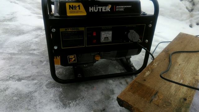 Бензогенератор HUTER 1000L, обзор, тест, скачки напряжения и др смотреть онлайн