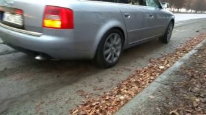 Старт Ауди А6С5 2.5 ТДИ, работа полного привода кватро. Audi A6C5 2.5tdi.