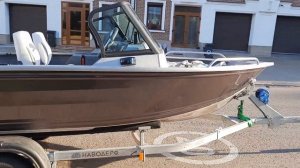 Лодка Гиргис 440 фиш. Новый цвет. темно-серый металлик. Премиум пленка.