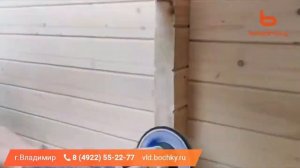 Сборка бани-бочки квадро-овал на участке за 1 день