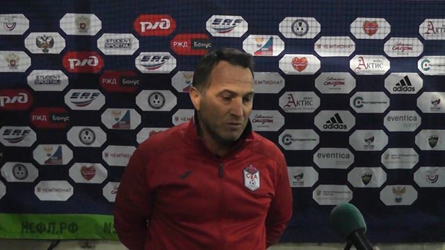 Камил Байрамов, главный тренер ДГТУ, после матча ПГНИУ - ДГТУ (0:2).