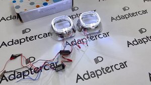 Маска Aozoom CDA-02 для линз 3 круглая со сверхъяркими ангельскими глазками CREE + режим притухания