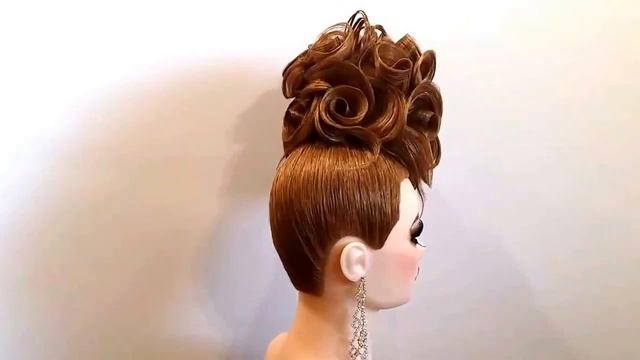 Подиумная прическа из роз. смотреть онлайн