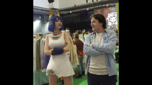 Бобёр учит Ankha танцевать ее танец! quick kiwi На BUBBLE Comics Con