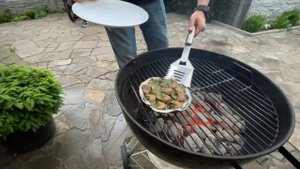 Улитки жареные на Мангале. Улитки в сырно чесночном соусе на углях. Закуска к Пиву. Блюда на Мангал